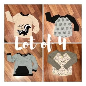 Lot of 4 Boys Long-sleeve T-Shirts